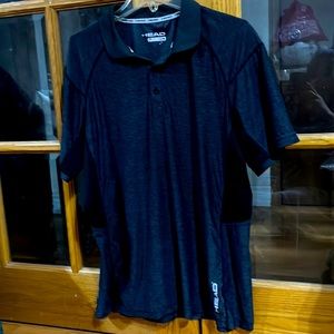 Pre-Owned Head tennis golf gray polo short sleeve, size Large in great condition